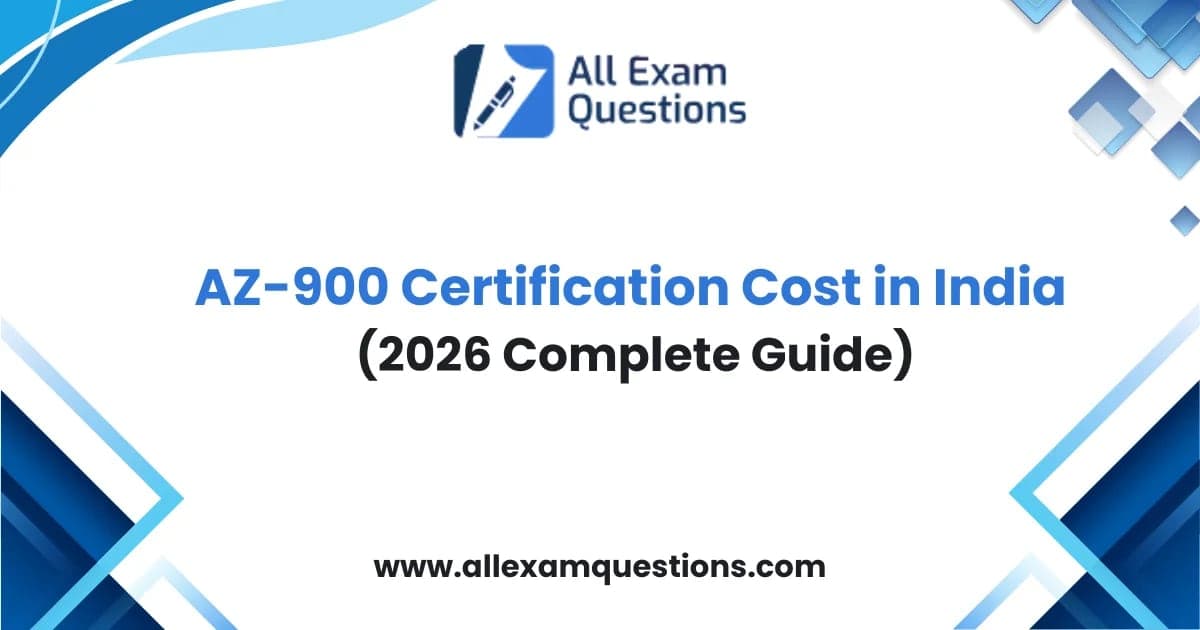 AZ-900 Certification Cost in India (2026 Complete Guide)